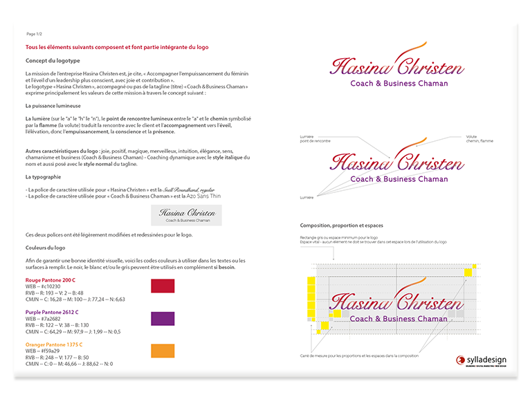 Hasina Christen - Graphic charter